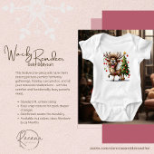 Wacky Reindeer Baby Bodysuit