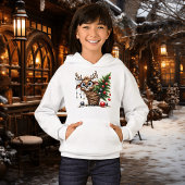 Wacky Reindeer Kind Pullover Hoodie