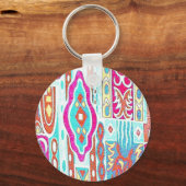 Wacky Retro afdrukken Sleutelhanger (Voorkant)