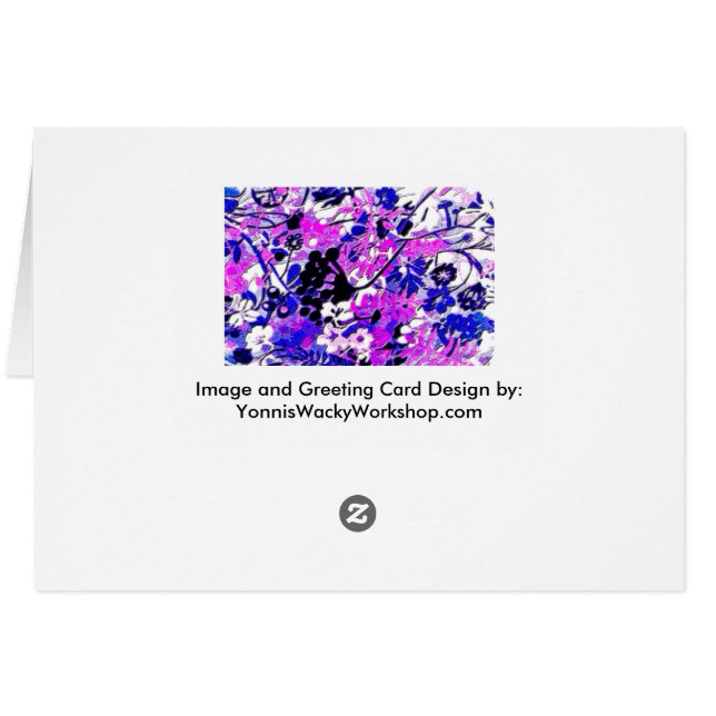 Wacky Retro Floral (Achterkant Horizontaal)