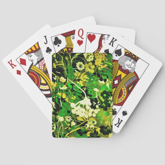 Wacky Retro Floral 1 Speelkaarten (Achterkant)
