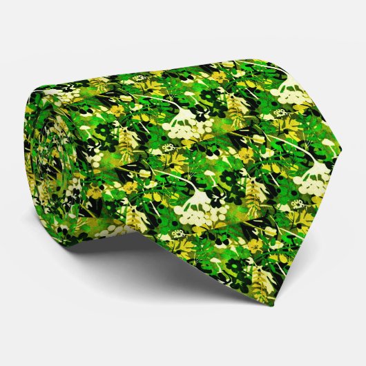 Wacky Retro Floral 1 Stropdas (Opgerold)