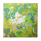 Wacky Retro Floral 2 Tegeltje (Voorkant)