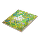 Wacky Retro Floral 2 Tegeltje (Zijkant)