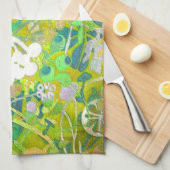 Wacky Retro Floral 2 Theedoek (Quarter Fold)