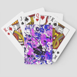 Wacky Retro Floral Speelkaarten