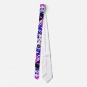 Wacky Retro Floral Stropdas (Achterkant)