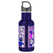 Wacky Retro Floral Waterfles (Achterkant)