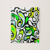 Wacky Retro Swirl 3 Legpuzzel (Verticaal)