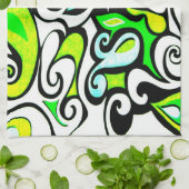 Wacky Retro Swirl 3 Theedoek (Gevouwen)