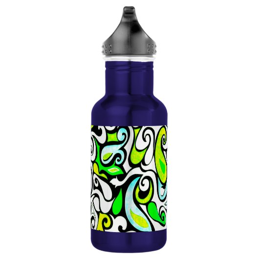 Wacky Retro Swirl 3 Waterfles (Rechts)