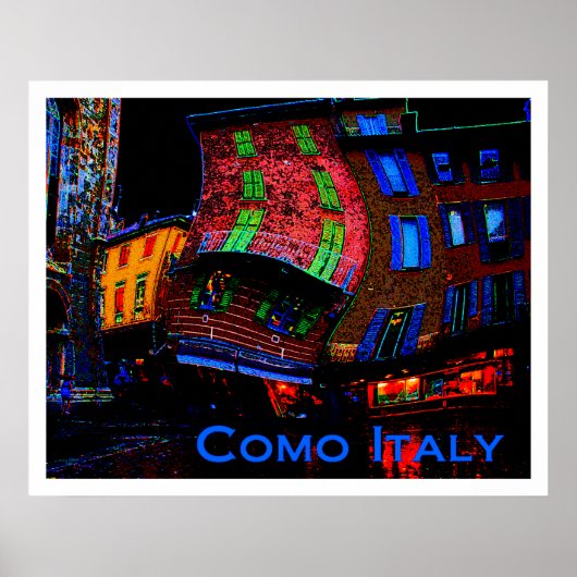Wacky Travel Posters - Como Italië (Voorkant)