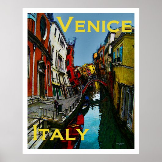 Wacky Travel Posters - Venetië Italië (Voorkant)