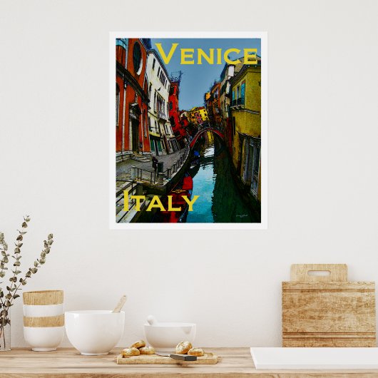 Wacky Travel Posters - Venetië Italië (Keuken)