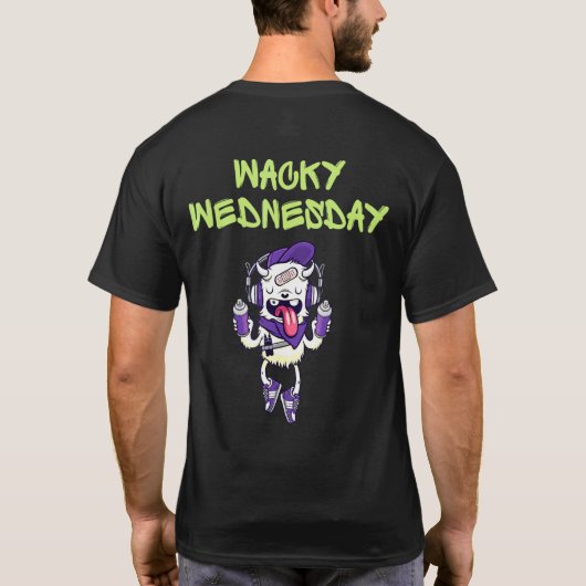 Wacky Wednesday Mismatch Day T-shirt (Achterkant)