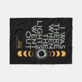 Waco 2024 Zonsverduistering 2024 040824 Verduister Fleece Deken (Voorkant (Horizontaal))