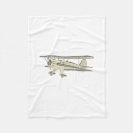 Waco Biplane Fleece Deken