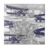 Waco Biplane Tegeltje (Voorkant)