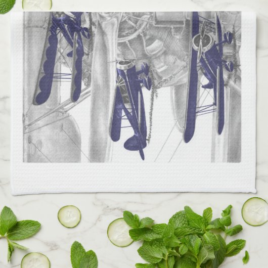 Waco Biplane Theedoek (Gevouwen)