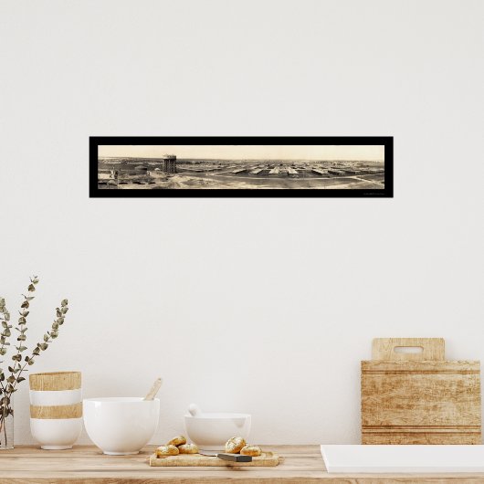 Waco Camp MacArthur Foto 1918 Poster (Keuken)