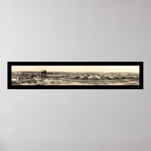 Waco Camp MacArthur Foto 1918 Poster (Voorkant)