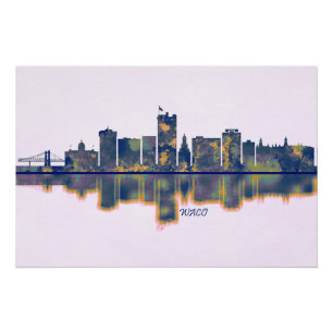 Waco Skyline Perfect Poster