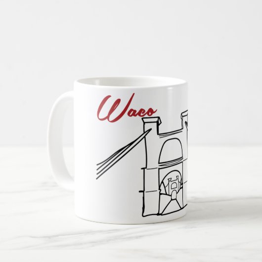 Waco Suspension Bridge Mok (Voorkant links)
