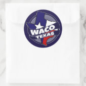 Waco Texaanse vlag breekt stickers (Tas)