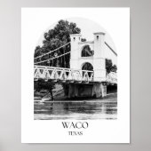 Waco Texas Arch fotoprint Poster (Voorkant)