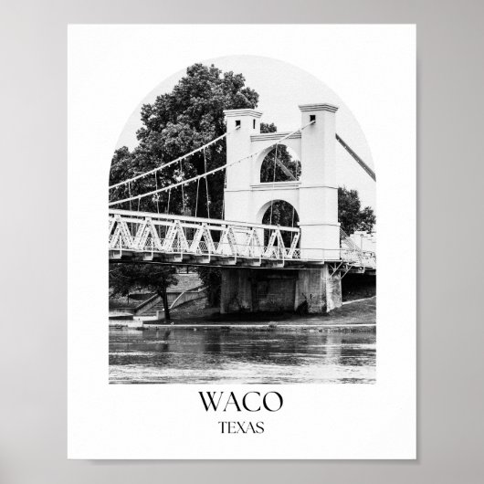 Waco Texas Arch fotoprint Poster (Voorkant)