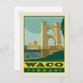 Waco, Texas Briefkaart (Voorkant / Achterkant)