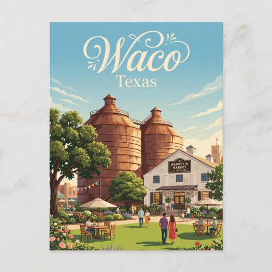 Waco, Texas Briefkaart (Voorkant)