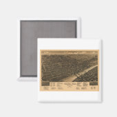 Waco Texas in 1886 Magneet (Voorkant / Achterkant)