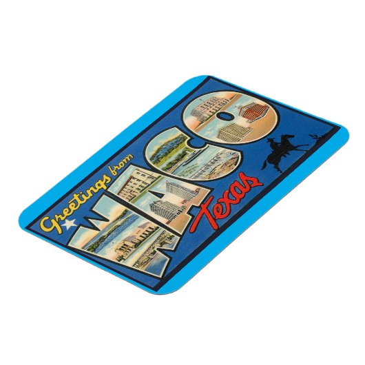 Waco Texas Magnet Magneet (Linkerzijde)