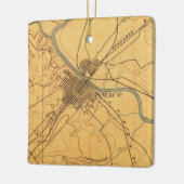 Waco Texas  Map 1892 Keramisch Ornament (Links)