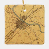 Waco Texas  Map 1892 Keramisch Ornament (Voorkant)