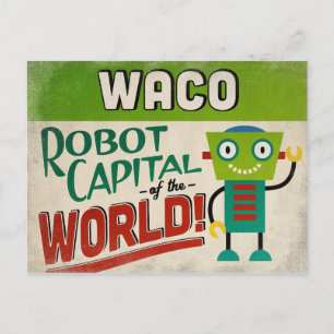 Waco Texas Robot - Funny  Briefkaart