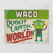 Waco Texas Robot - Funny  Briefkaart (Voorkant)