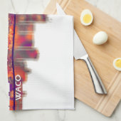 Waco Texas Skyline Theedoek (Quarter Fold)