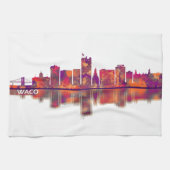 Waco Texas Skyline Theedoek (Horizontaal)