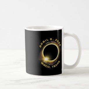 Waco Texas Solar Eclipse Totaliteit April 8 2024 Koffiemok