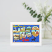 Waco Texas TX Vintage Large Letter Postcard Briefkaart (Staand voorkant)