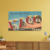 Waco, TexasLarge Letter ScenesWaco, TX Canvas Afdruk (Insitu (Woonkamer))