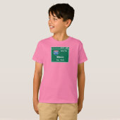Waco, TX Road Sign T-shirt (Voorkant volledig)