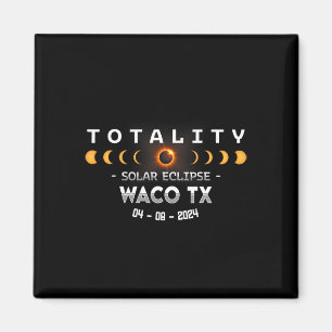 Waco TX Totaal Zonsverduistering 2024 Magneet