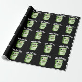 Wad Funny Money Pun Dark BG Cadeaupapier (Uitgerold)