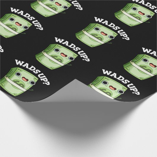 Wad Funny Money Pun Dark BG Cadeaupapier (Hoek)