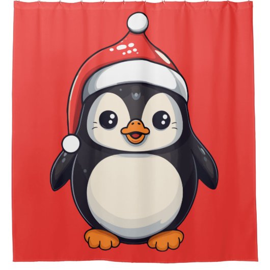 Waddle Claus Douchegordijn (Voorkant)