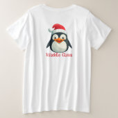 Waddle Claus Grote Maat T-shirt (Design achterkant)