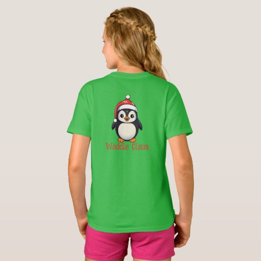Waddle Claus T-shirt (Achterkant volledig)